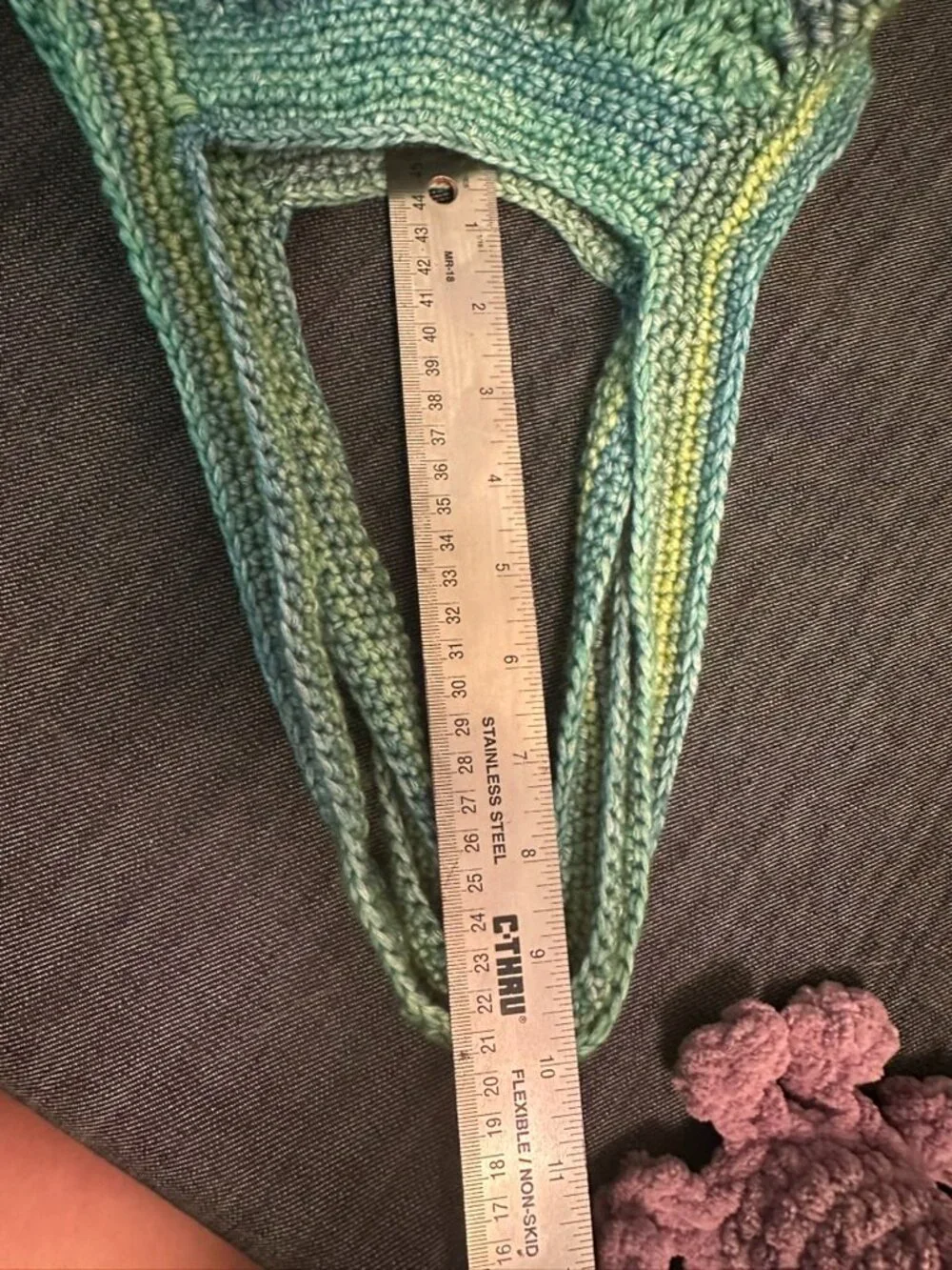 Market Bag- Cotton Blend. Hand Crochet
